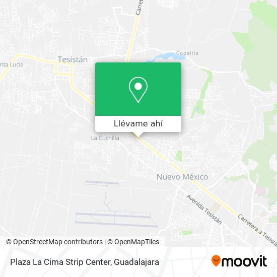 Mapa de Plaza La Cima Strip Center