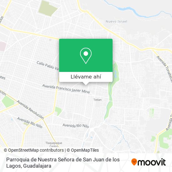 Mapa de Parroquia de Nuestra Señora de San Juan de los Lagos