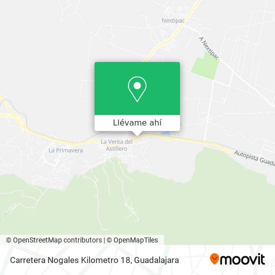 Mapa de Carretera Nogales Kilometro 18