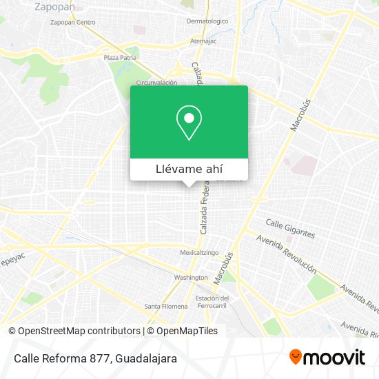 Mapa de Calle Reforma 877