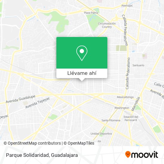 Mapa de Parque Solidaridad