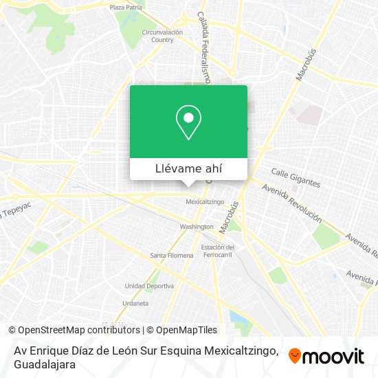 Mapa de Av Enrique Díaz de León Sur Esquina Mexicaltzingo