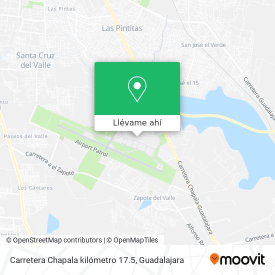 Mapa de Carretera Chapala kilómetro 17.5