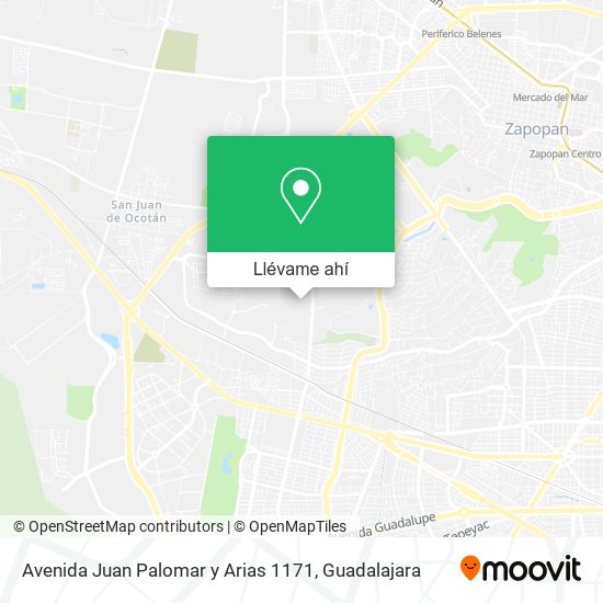 Mapa de Avenida Juan Palomar y Arias 1171