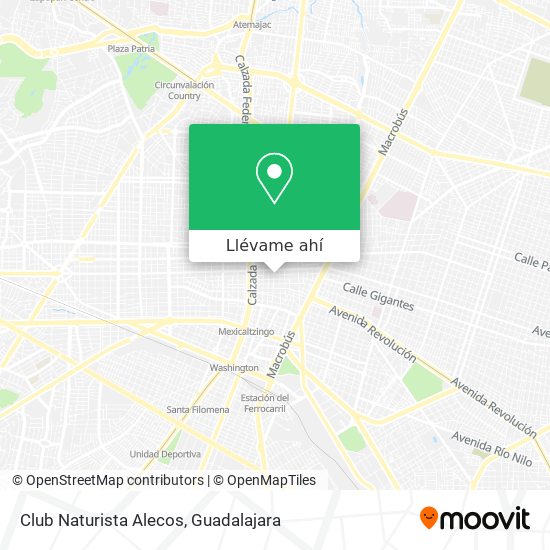Cómo llegar a Club Naturista Alecos en Guadalajara en Autobús o Tren?