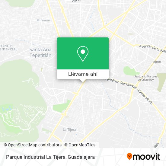 Mapa de Parque Industrial La Tijera