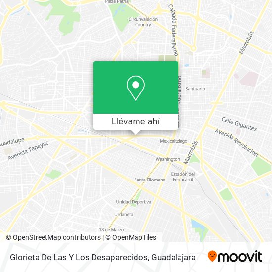 Mapa de Glorieta De Las Y Los Desaparecidos