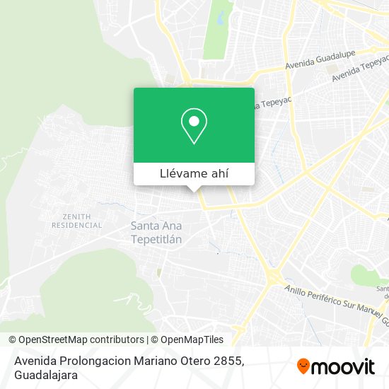 Mapa de Avenida Prolongacion Mariano Otero 2855
