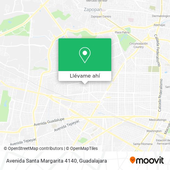 Mapa de Avenida Santa Margarita 4140