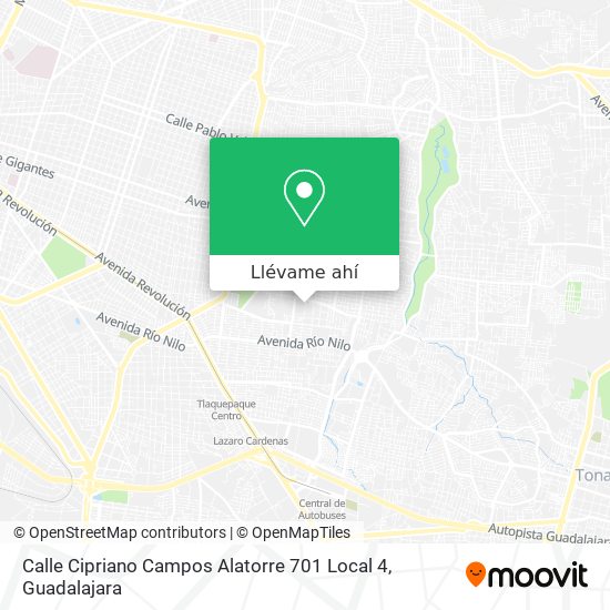 Mapa de Calle Cipriano Campos Alatorre 701 Local 4