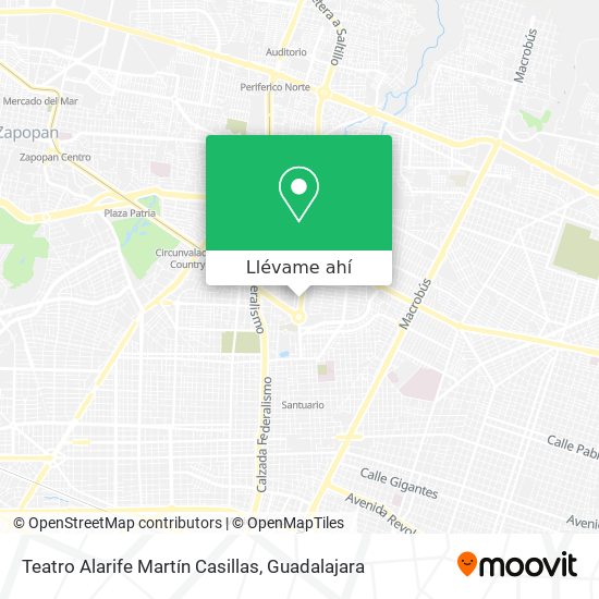 Mapa de Teatro Alarife Martín Casillas