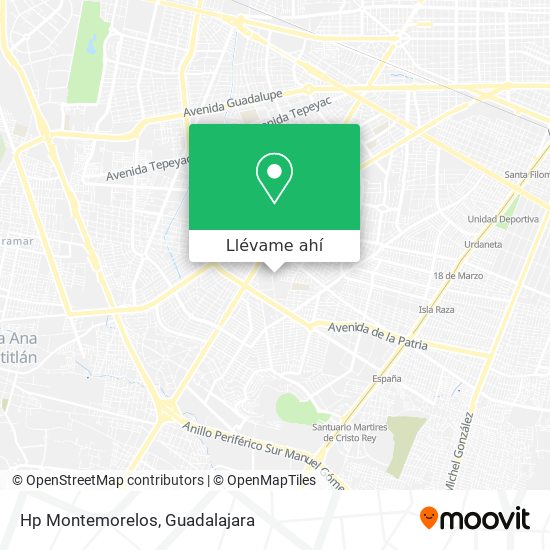 Mapa de Hp Montemorelos