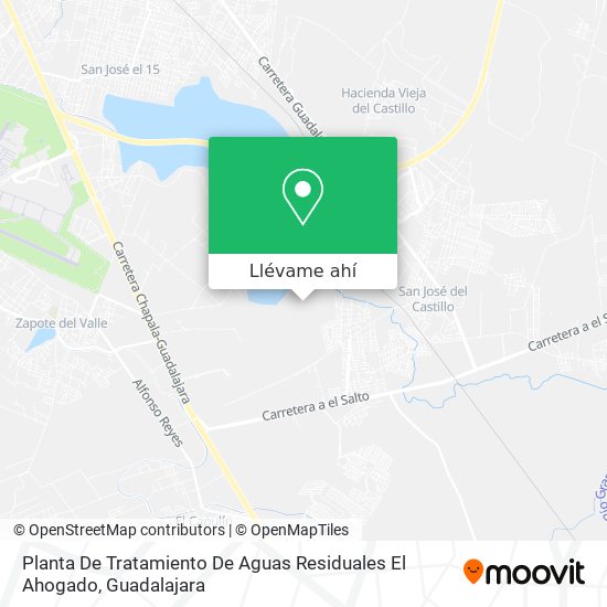 Mapa de Planta De Tratamiento De Aguas Residuales El Ahogado