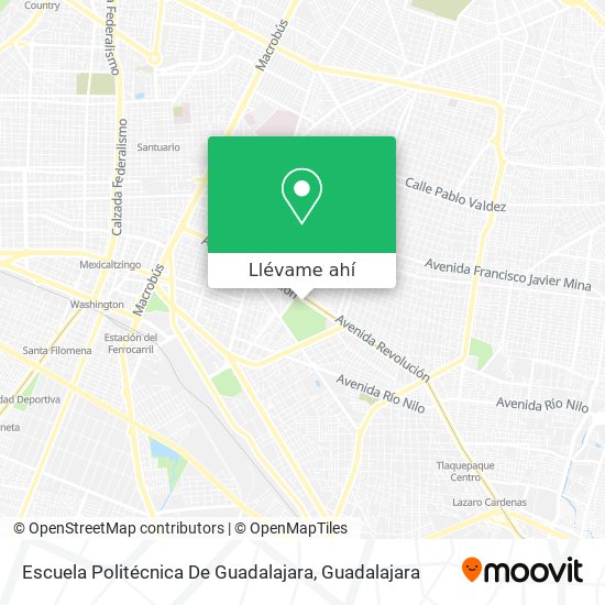 Mapa de Escuela Politécnica De Guadalajara