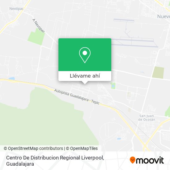 Mapa de Centro De Distribucion Regional Liverpool