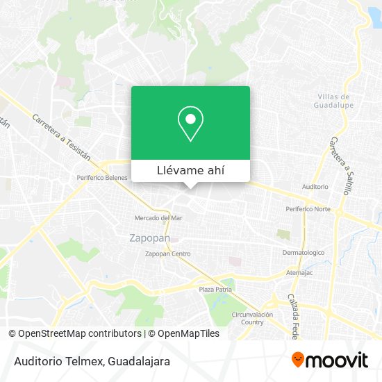 Mapa de Auditorio Telmex