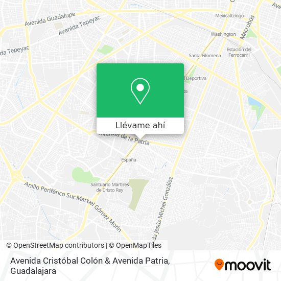 Mapa de Avenida Cristóbal Colón & Avenida Patria