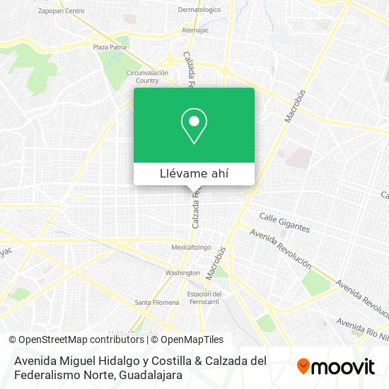 Mapa de Avenida Miguel Hidalgo y Costilla & Calzada del Federalismo Norte