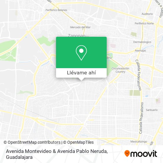 Mapa de Avenida Montevideo & Avenida Pablo Neruda
