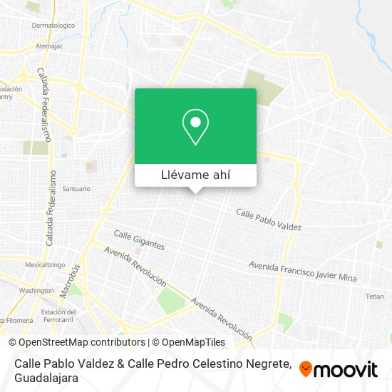 Mapa de Calle Pablo Valdez & Calle Pedro Celestino Negrete