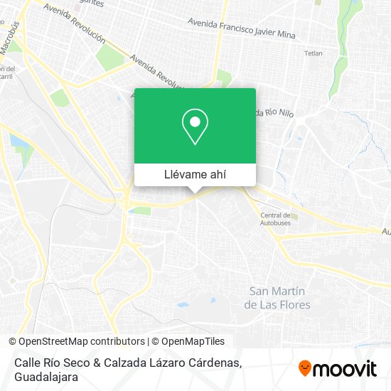 Mapa de Calle Río Seco & Calzada Lázaro Cárdenas
