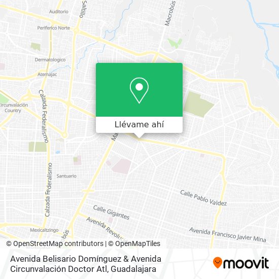 Mapa de Avenida Belisario Domínguez & Avenida Circunvalación Doctor Atl