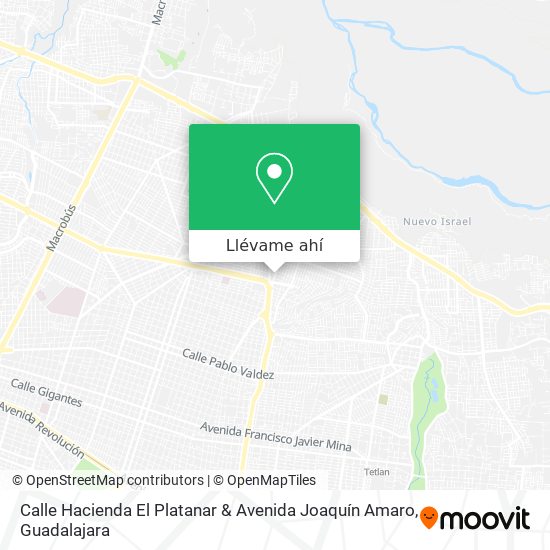 Mapa de Calle Hacienda El Platanar & Avenida Joaquín Amaro