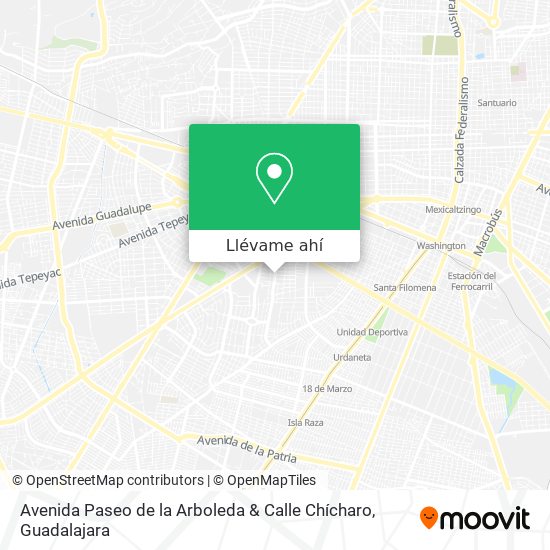 Mapa de Avenida Paseo de la Arboleda & Calle Chícharo