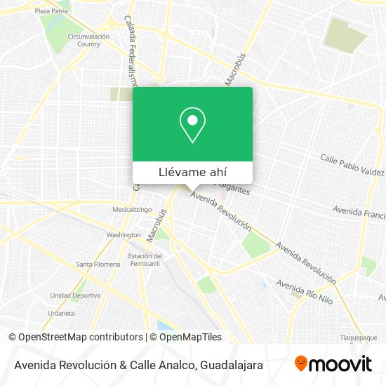 Mapa de Avenida Revolución & Calle Analco