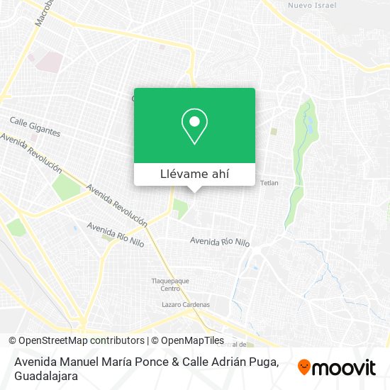 Mapa de Avenida Manuel María Ponce & Calle Adrián Puga