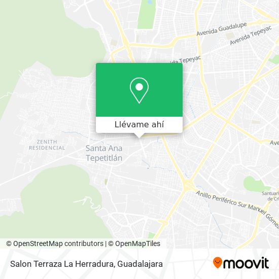 Cómo llegar a Salon Terraza La Herradura en Guadalajara en Autobús?