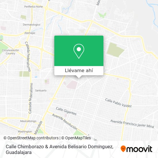 Mapa de Calle Chimborazo & Avenida Belisario Domínguez