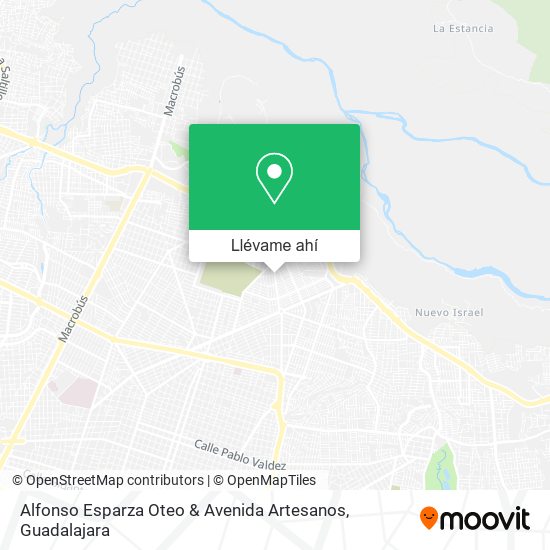 Mapa de Alfonso Esparza Oteo & Avenida Artesanos