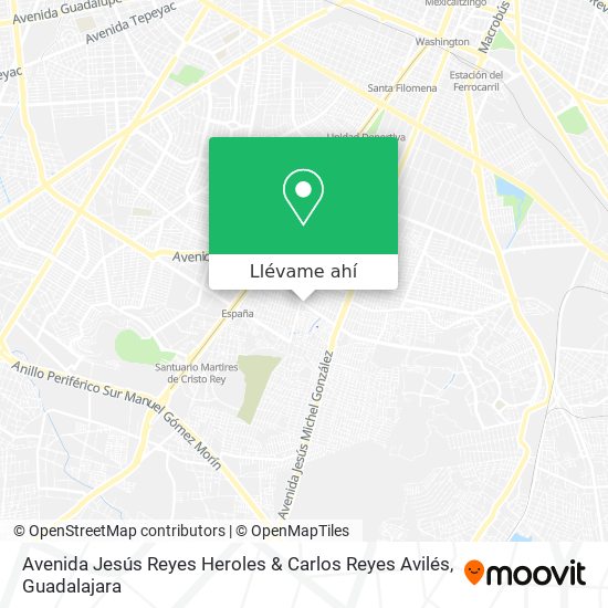 Mapa de Avenida Jesús Reyes Heroles & Carlos Reyes Avilés