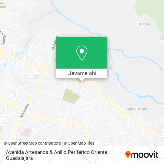 Mapa de Avenida Artesanos & Anillo Periférico Oriente
