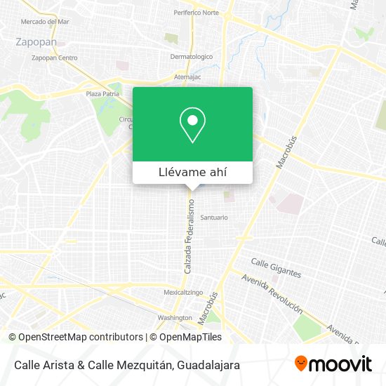 Mapa de Calle Arista & Calle Mezquitán