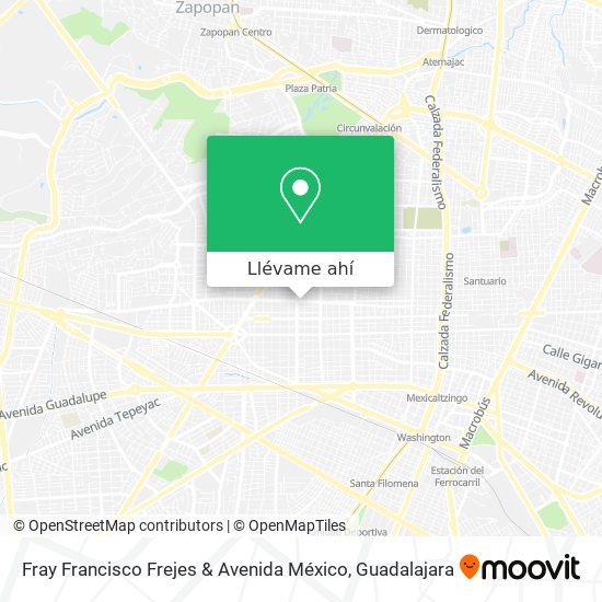 Mapa de Fray Francisco Frejes & Avenida México