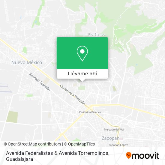 Mapa de Avenida Federalistas & Avenida Torremolinos