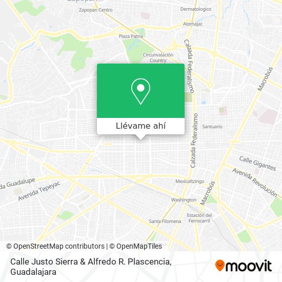 Mapa de Calle Justo Sierra & Alfredo R. Plascencia