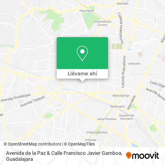 Mapa de Avenida de la Paz & Calle Francisco Javier Gamboa