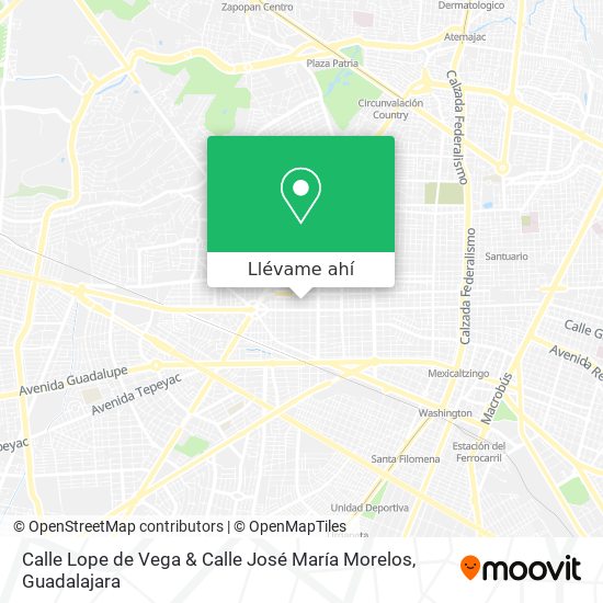 Mapa de Calle Lope de Vega & Calle José María Morelos