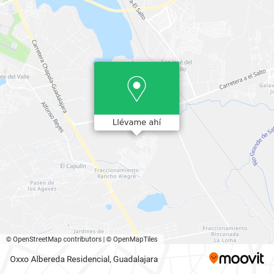 Mapa de Oxxo Albereda Residencial