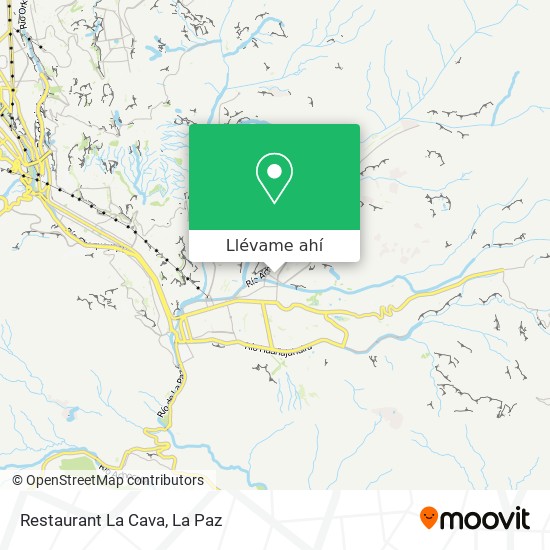 Mapa de Restaurant La Cava