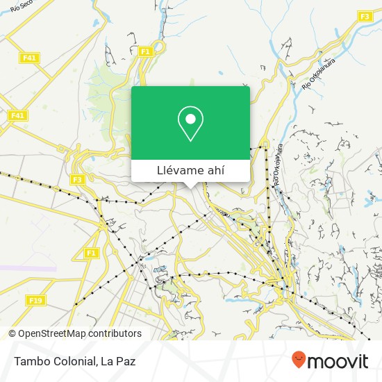 Mapa de Tambo Colonial