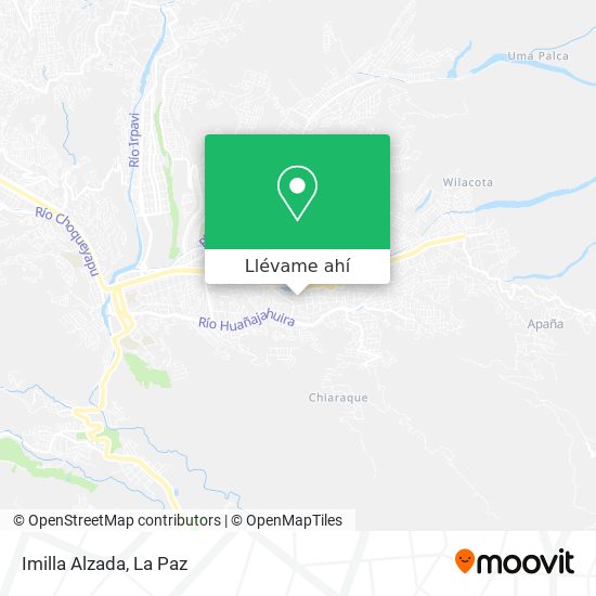 Mapa de Imilla Alzada