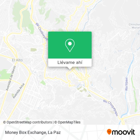 Mapa de Money Box Exchange