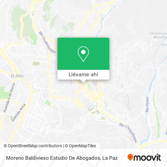 Mapa de Moreno Baldivieso Estudio De Abogados