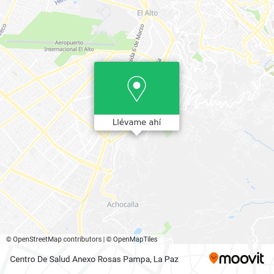 Mapa de Centro De Salud Anexo Rosas Pampa