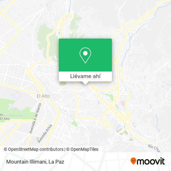Mapa de Mountain Illimani