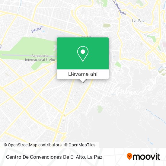 Mapa de Centro De Convenciones De El Alto